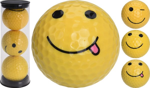 Legend 3er Pack Golfball Smiley