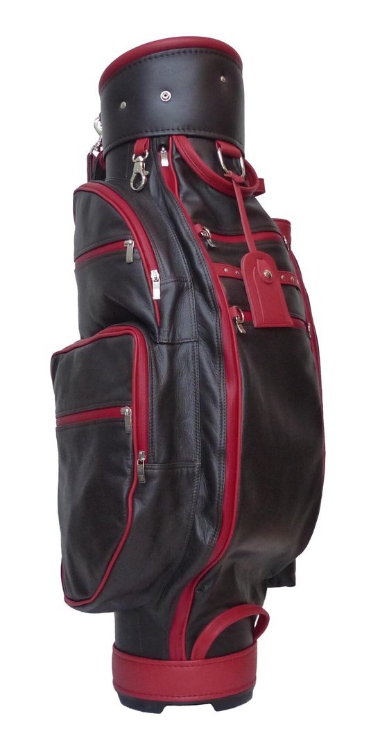 ZELLER Sport 8" Cartbag Golftasche Rindleder inklusive Accessoires