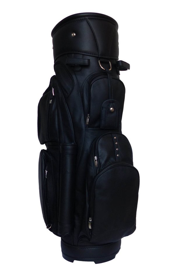 ZELLER Kingsize 9,5" Cartbag Golftasche Rindleder inklusive Accessoires