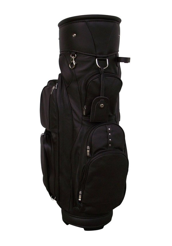 ZELLER Kingsize 9,5" Cartbag Golftasche Rindleder inklusive Accessoires